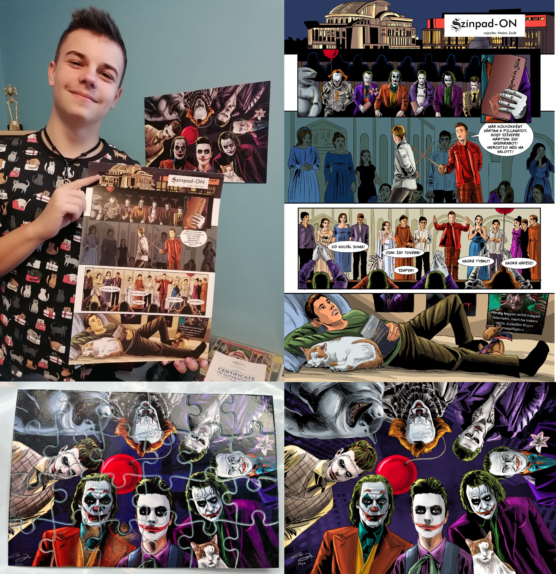 Ajándék képregény oldal megrendelésre. A család gyermekének életébe enged betekintést, valamint a jövőképébe. Kedvenc képregény karaktereinek társaságában. Valamint kedvenc karakterivel készült puzzle.  