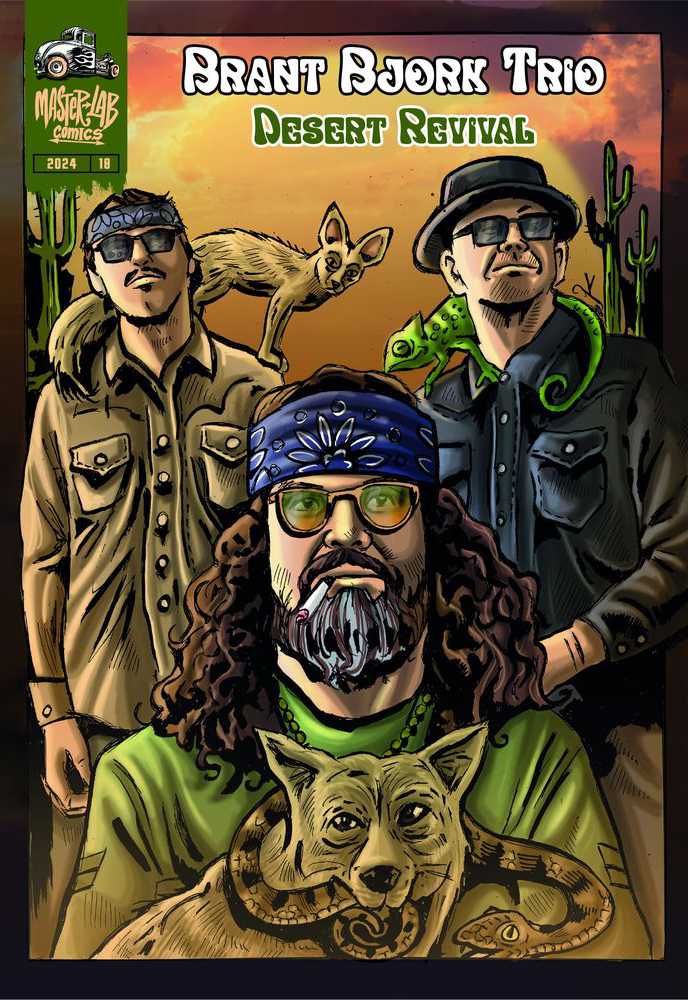 A Brant Bjork Trio Kaliforniai stoner rock banda képregényének borító színezése. 