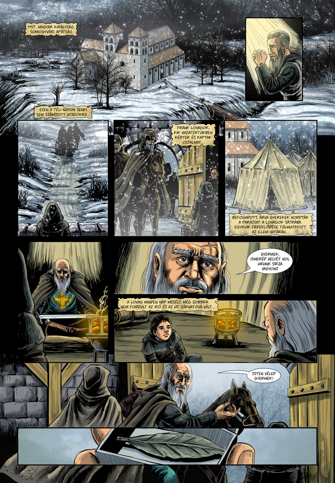 Keresztesek képregény készülőben. 