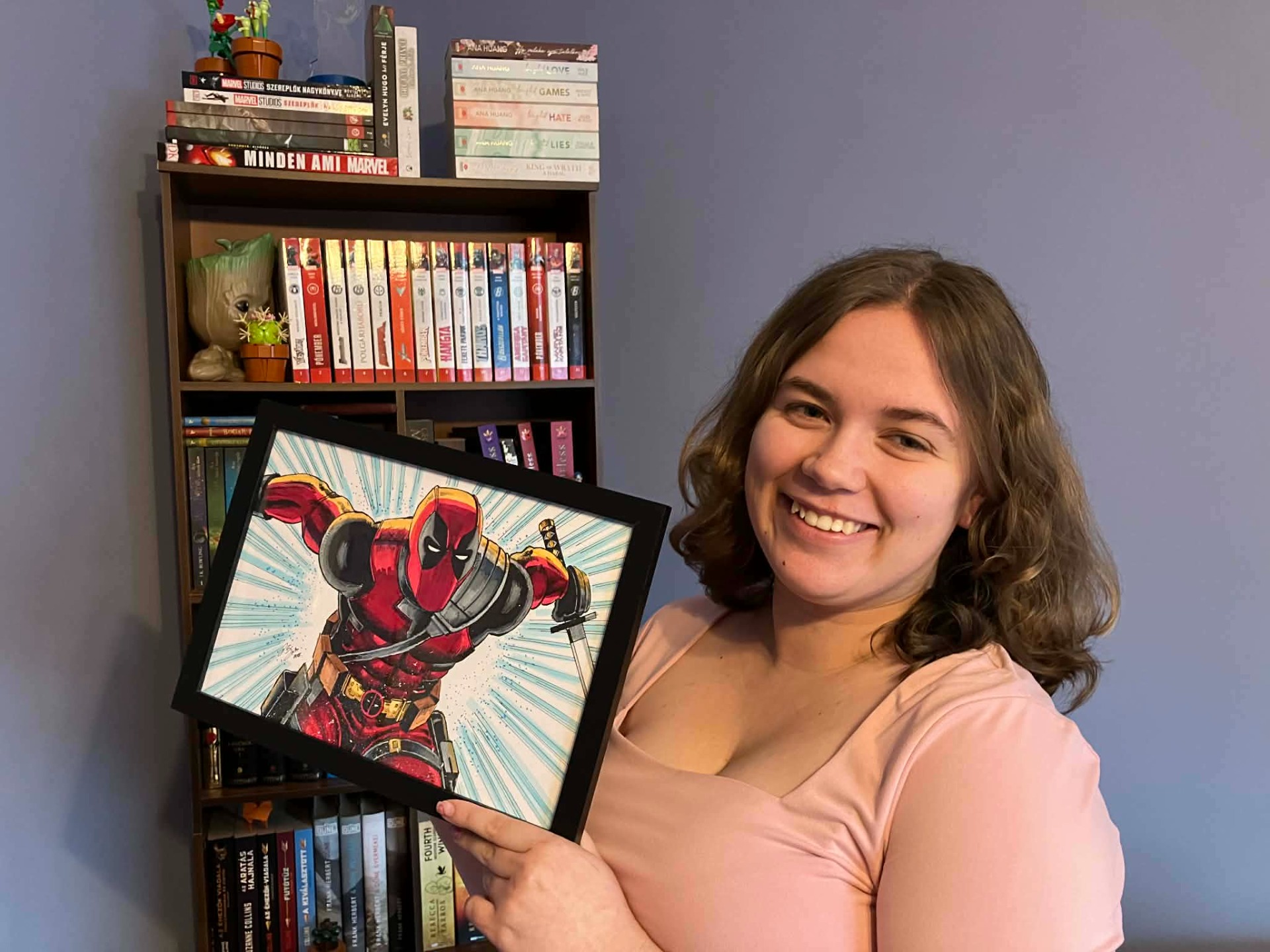 A szülők által ajándékba szánt rajz megérkezett.